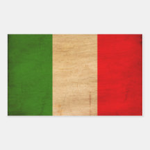 Bandeira de Italia Adesivo Retângular