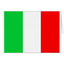 bandeira de Italia - bandeira italiana Cartoes