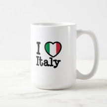 Bandeira de Italia Caneca