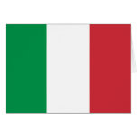 Bandeira de Italia Cartão