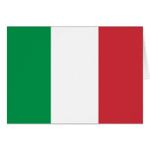 Bandeira de Italia Cartão