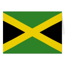 Bandeira de Jamaica Cartão