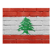 Bandeira de Líbano Cartão Postal