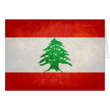 Bandeira de Líbano Cartões