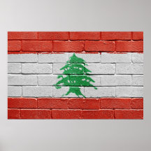 Bandeira de Líbano Impressão