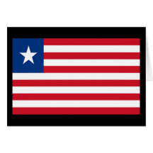 Bandeira de Liberia Cartões