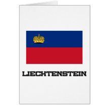 Bandeira de Liechtenstein Cartoes