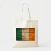 Bandeira de madeira de Ireland Bolsa De Lona