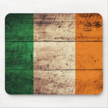 Bandeira de madeira de Ireland Mousepad
