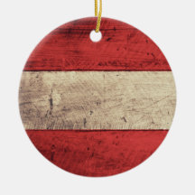 Bandeira de madeira velha de Áustria Ornamentos