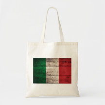 Bandeira de madeira velha de Italia Bolsas