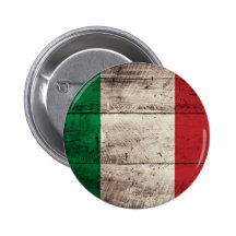 Bandeira de madeira velha de Italia Boton