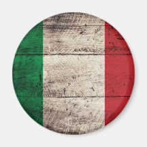 Bandeira de madeira velha de Italia Imas