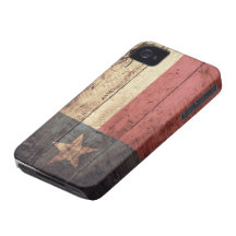 Bandeira de madeira velha de Texas; iPhone 4 Capas