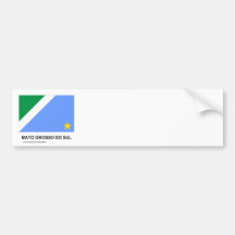 Bandeira de Mato Grosso do Sul, Brasil Adesivos