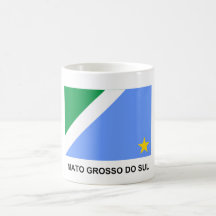Bandeira de Mato Grosso do Sul, Brasil Canecas