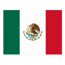 Bandeira de México Cartão Postal