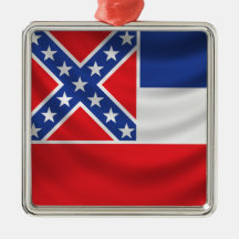 Bandeira de Mississippi Ornamento Para Arvores De Natal