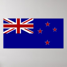 Bandeira de Nova Zelândia no poster do gráfico do 