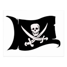 Bandeira de ondulação #10 Jack Rackham Cartão Postal
