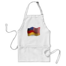 Bandeira de ondulação Alemão-Americana Avental