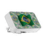 Bandeira de ondulação de Brasil Caixinha De Som Para iPhone