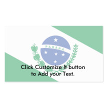Bandeira de Parana, Brasil Cartão De Visita