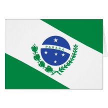 Bandeira de Parana, Brasil Cartões