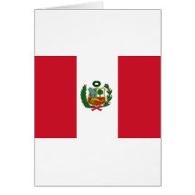Bandeira de Peru Cartao