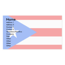 Bandeira de Puerto Rico Modelo Cartões De Visita