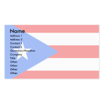 Bandeira de Puerto Rico Modelos Cartoes De Visitas