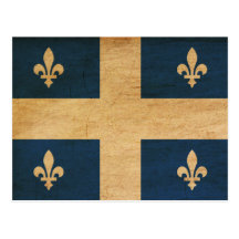 Bandeira de Quebeque Cartões Postais