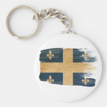 Bandeira de Quebeque Chaveiros