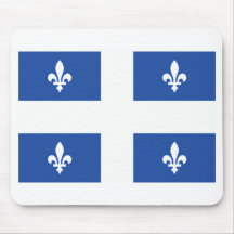 Bandeira de Quebeque Mouse Pads