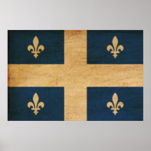 Bandeira de Quebeque Posteres