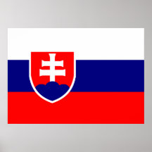 Bandeira de Slovakia Poster