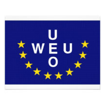 Bandeira de união europeu de leste convites personalizado