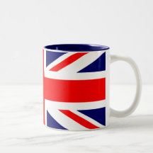Bandeira de Union Jack Ingleses Canecas