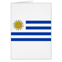 Bandeira de Uruguai Cartoes