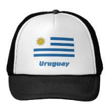 Bandeira de Uruguai com nome Bonés
