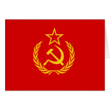 Bandeira Democrática de URSS nova, a República Dem Cartão