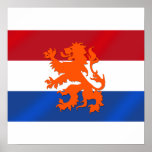 Bandeira desenfreado holandesa de Países Baixos do Pôsteres