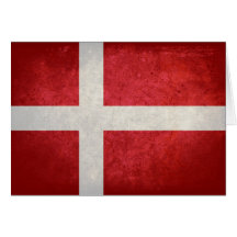 Bandeira dinamarquesa cartoes
