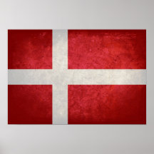Bandeira dinamarquesa pôsteres