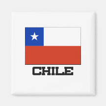 Bandeira do Chile Imãs De Geladeira