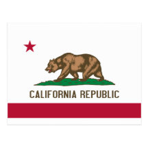 Bandeira do estado de Califórnia Cartoes Postais