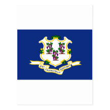 Bandeira do estado de Connecticut Cartões Postais