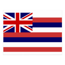 Bandeira do estado de Havaí Cartoes Postais