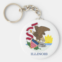 Bandeira do estado de Illinois Chaveiros