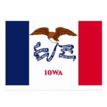 Bandeira do estado de Iowa Cartões Postais